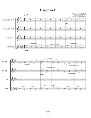 Canon in D (Brass Quartet)