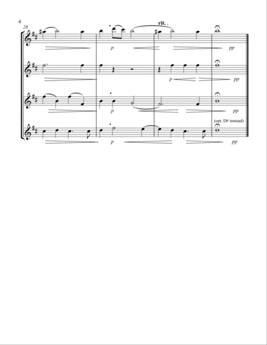 Kyrie (Durante) (Alto Saxophone Quartet) Saxophone Quartet scores gallery preview page 4