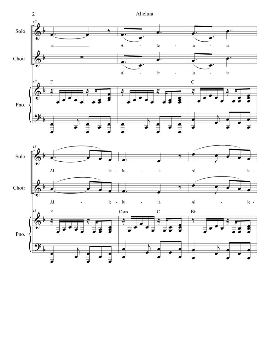 Alleluia (from 