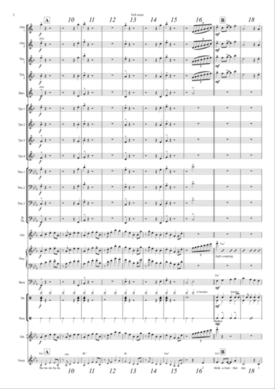 Another Day Of Sun Jazz Ensemble scores gallery preview page 2