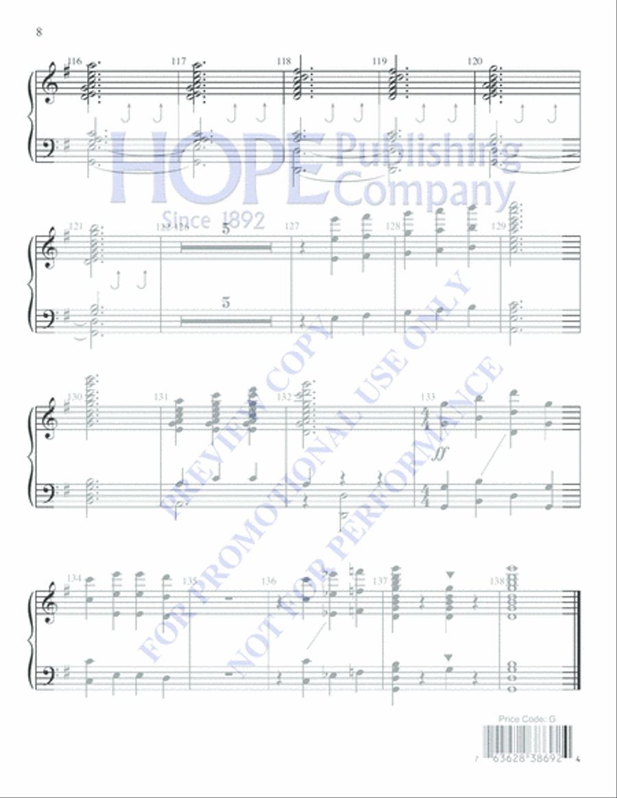 Easter Hymn of Promise Choir scores gallery preview page 8