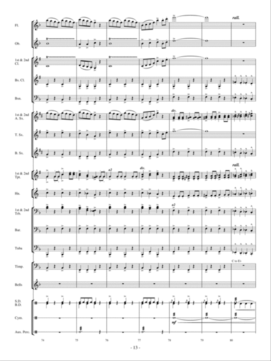A Crazy, Mixed-Up Opera Concert Band scores gallery preview page 12