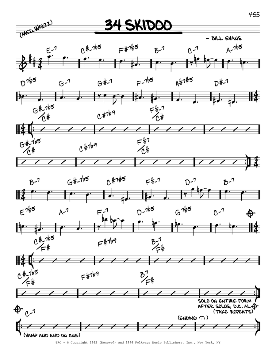 34 Skidoo Piano scores gallery preview page 1