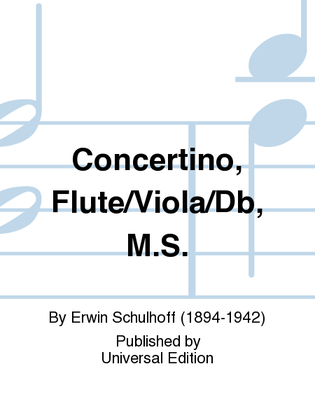 Concertino, Flute/Viola/Db, M.S.
