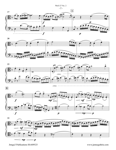 Beethoven: Duet WoO 27 No. 2 for Viola & Cello image number null