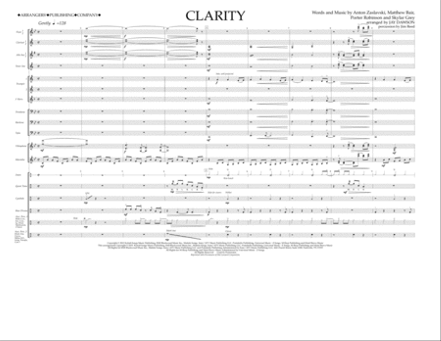 Clarity - Full Score Marching Band scores gallery preview page 1