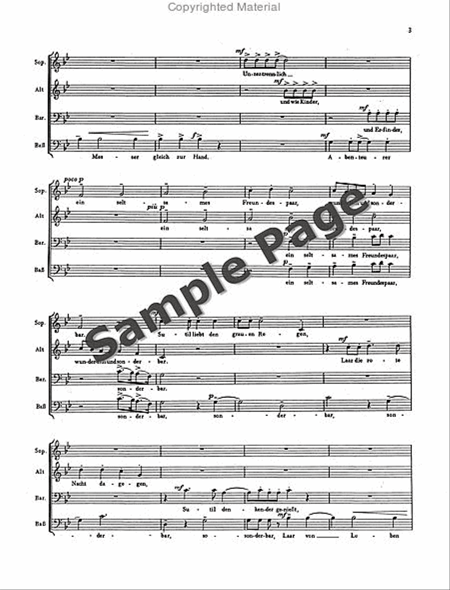 Wyttenbach J Sutil+laar Scherzlieder Mixed Choir scores gallery preview page 4