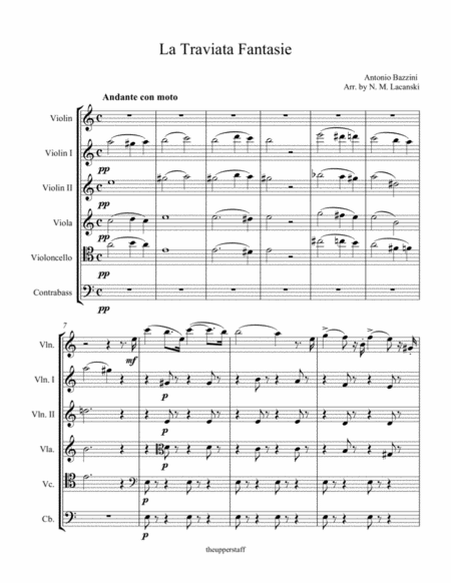 La Traviata Fantasie (Score only)