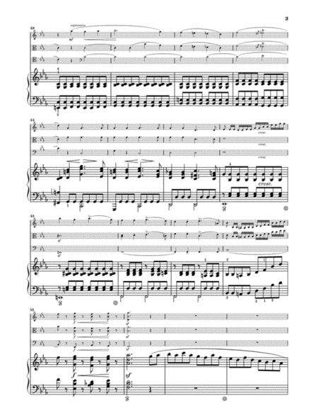 Piano Quartet Eb Major Op. 47 by Robert Schumann Piano Quartet - Sheet Music