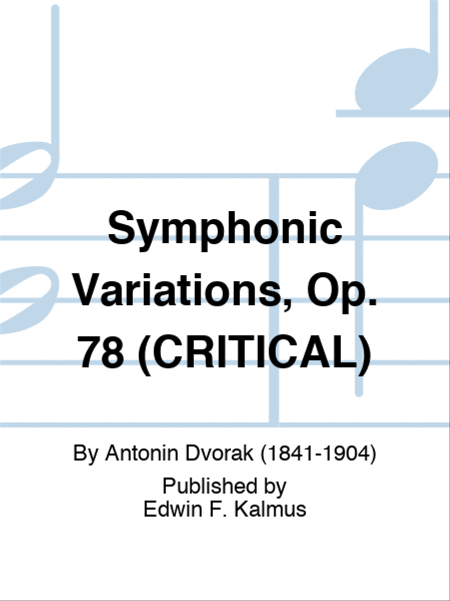 Symphonic Variations, Op. 78 (CRITICAL)