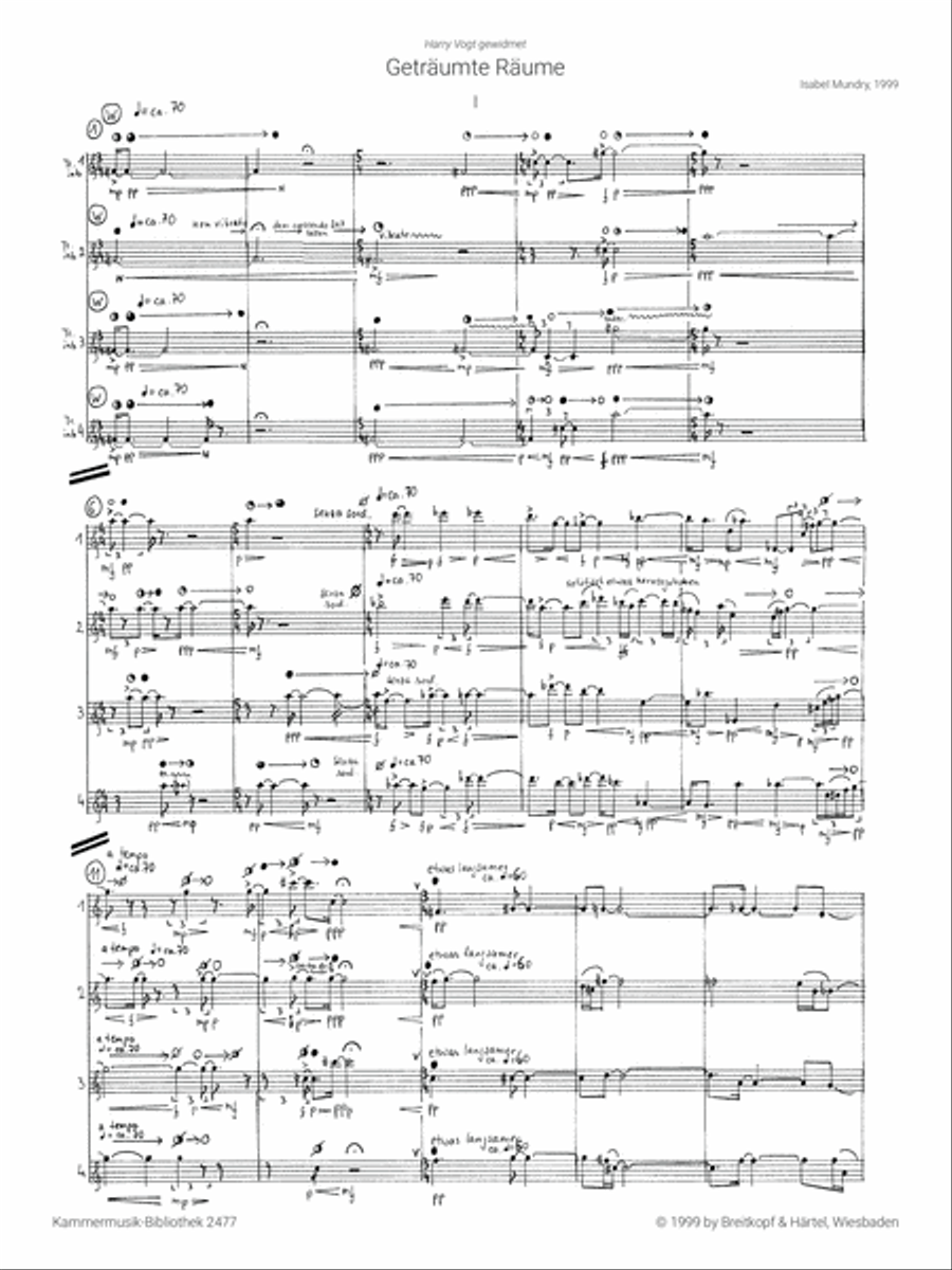 Geträumte Räume Trumpet Solo scores gallery preview page 2