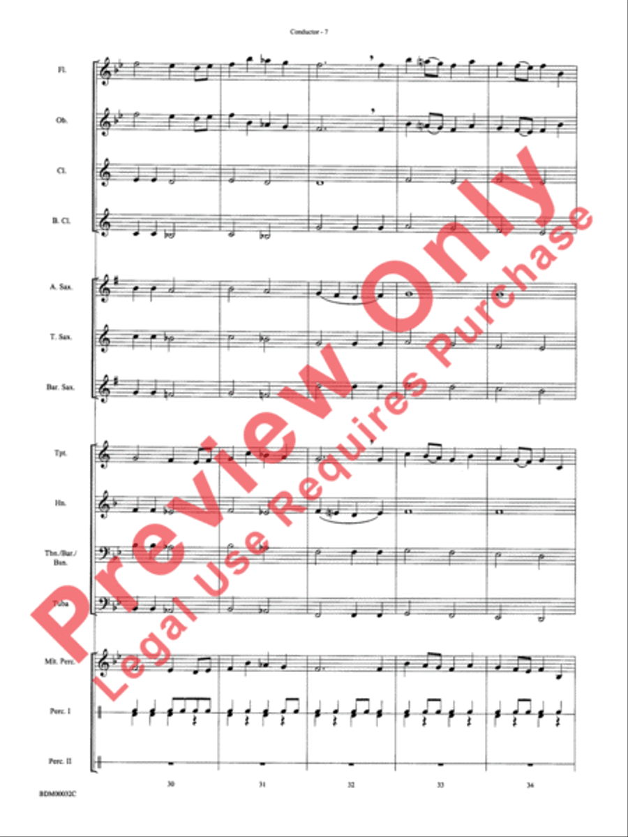 Spectrum Concert Band scores gallery preview page 10
