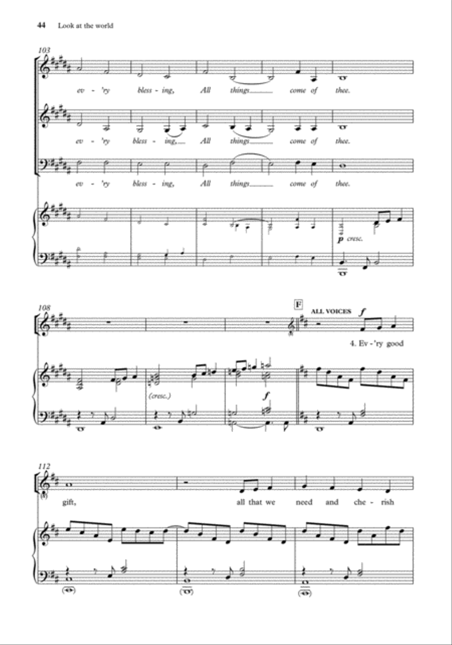 John Rutter Anthems for SA Men SA scores gallery preview page 42