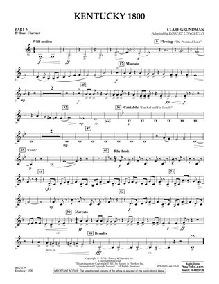 Kentucky 1800 - Pt.5 - Bb Bass Clarinet