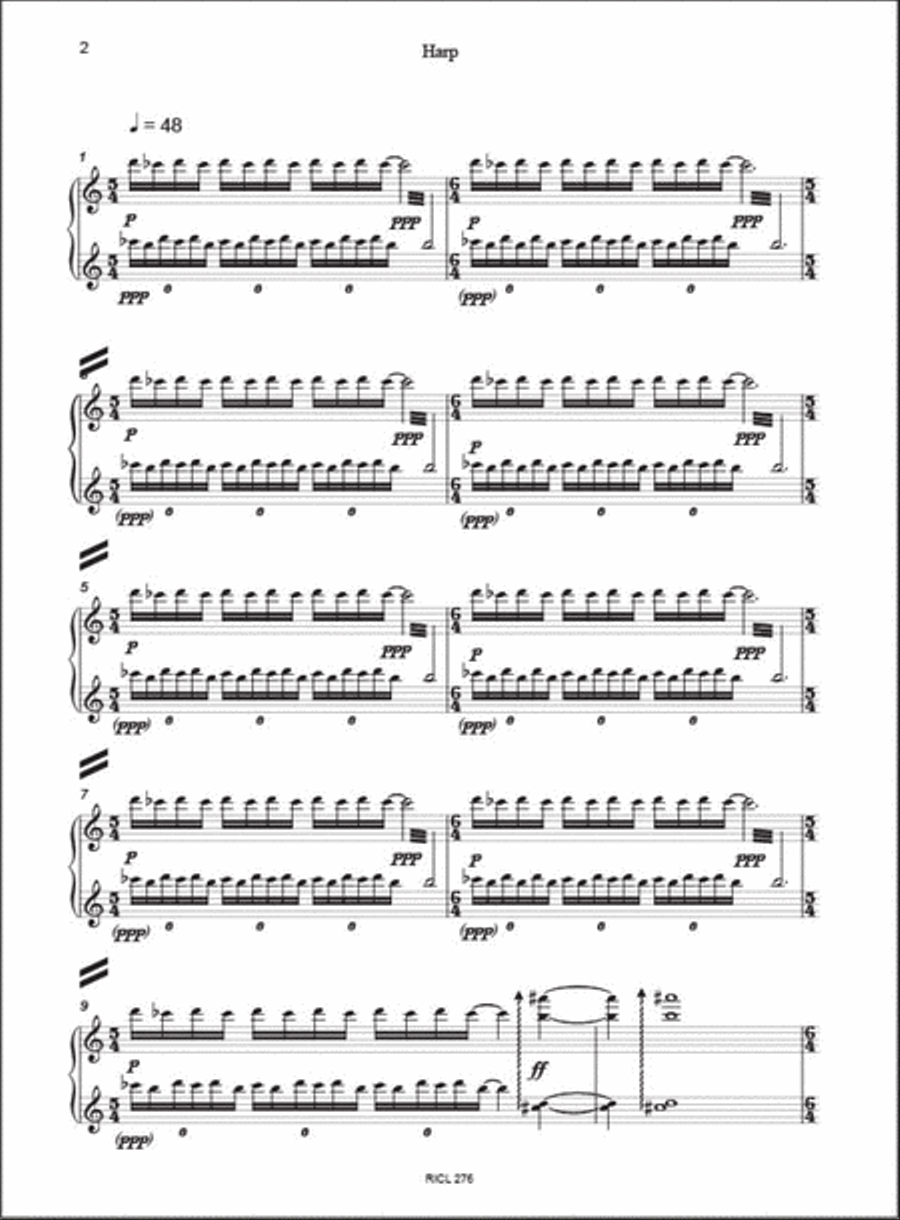 Three Songs of Home Flute scores gallery preview page 5