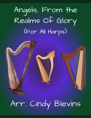 Angels From the Realms of Glory, for Lap Harp Solo