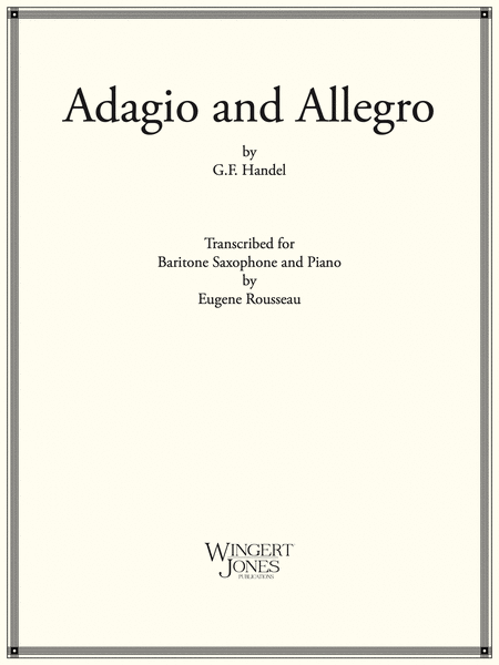Adagio and Allegro - Baritone Sax (P.O.D.)