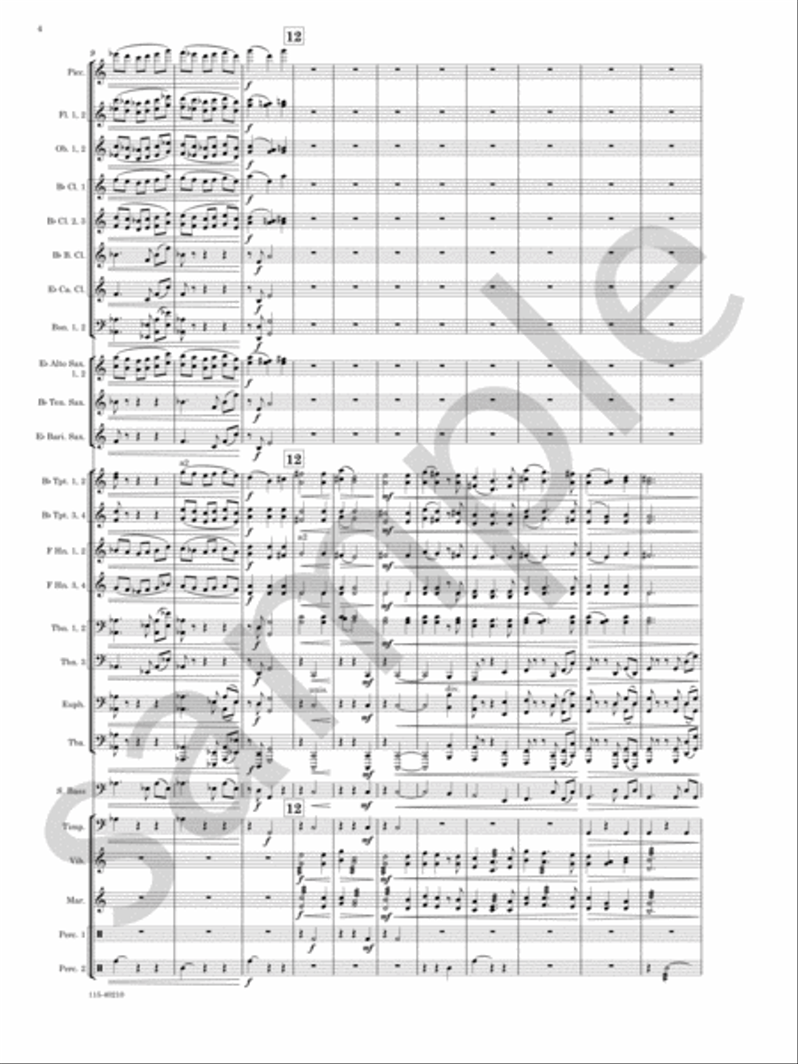 Grand Mesa Concert Band scores gallery preview page 5