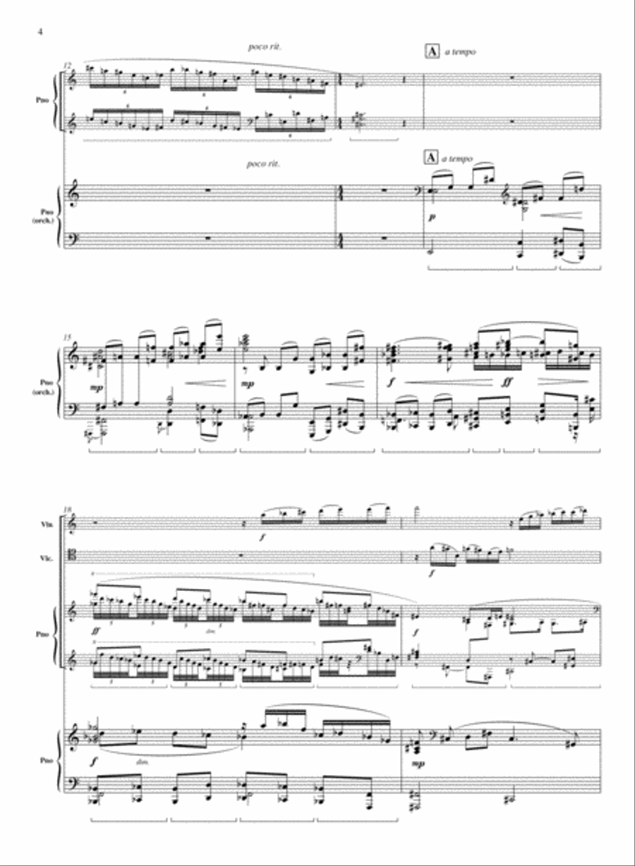 Triple concerto op. 69 (piano red) Orchestra scores gallery preview page 4