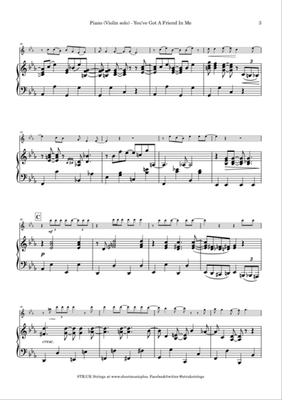 You've Got A Friend In Me Violin Solo scores gallery preview page 4