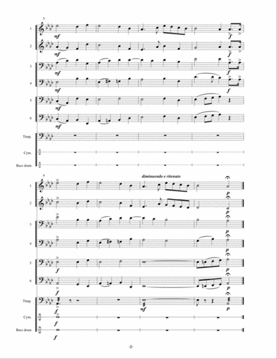 Malta National Anthem: L-Innu Malti Large Ensemble scores gallery preview page 5
