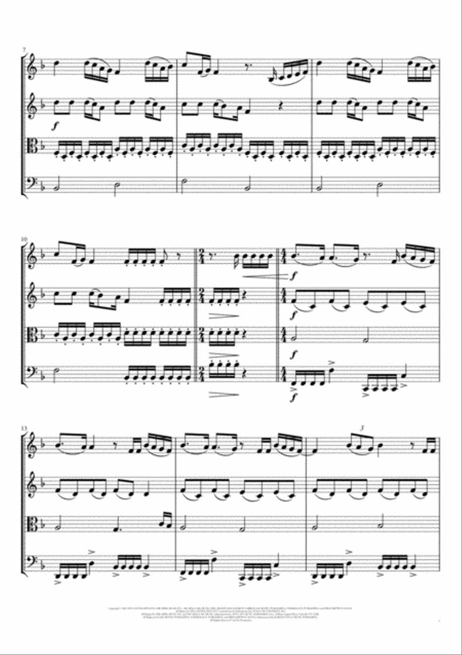 Wrecking Ball String Quartet scores gallery preview page 2