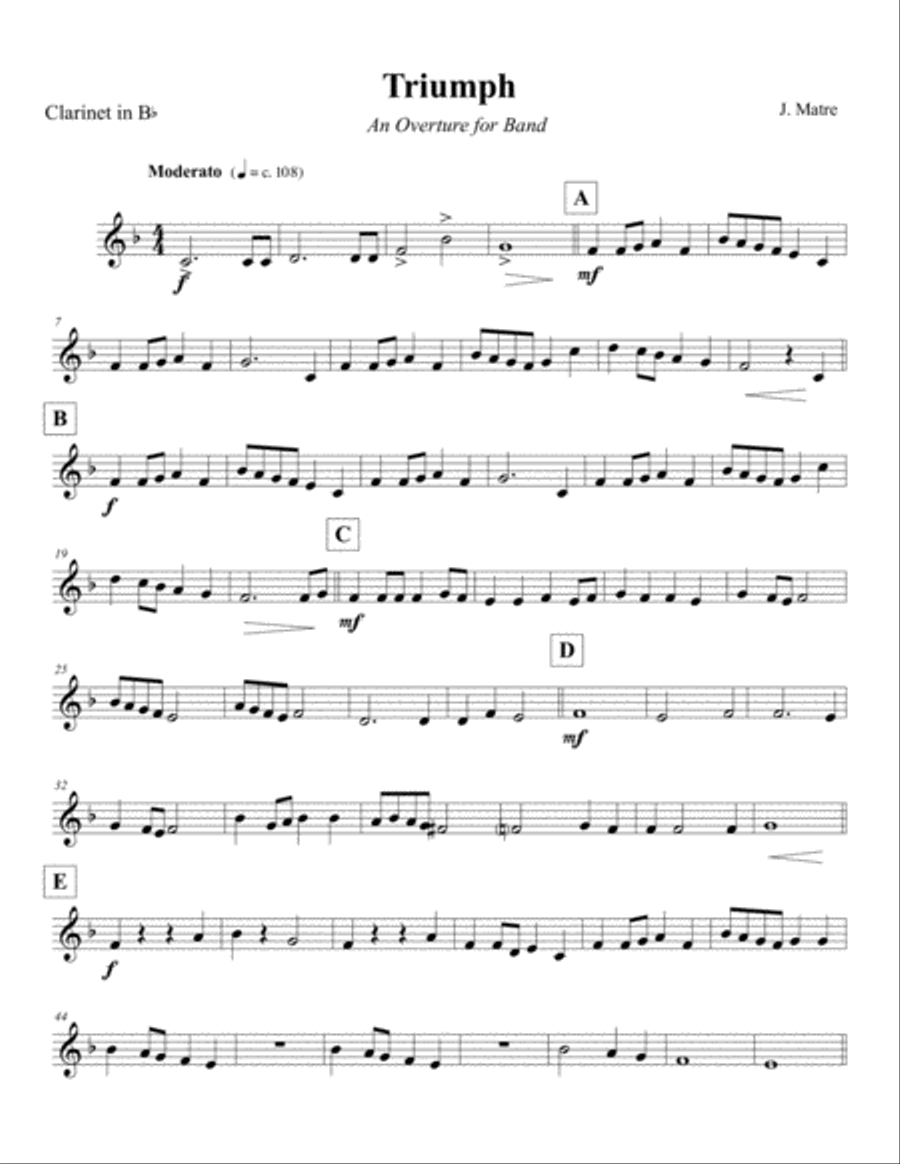 Triumph - An Overture for Band Concert Band scores gallery preview page 2
