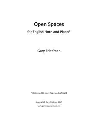 Open Spaces (for English Horn and Piano)