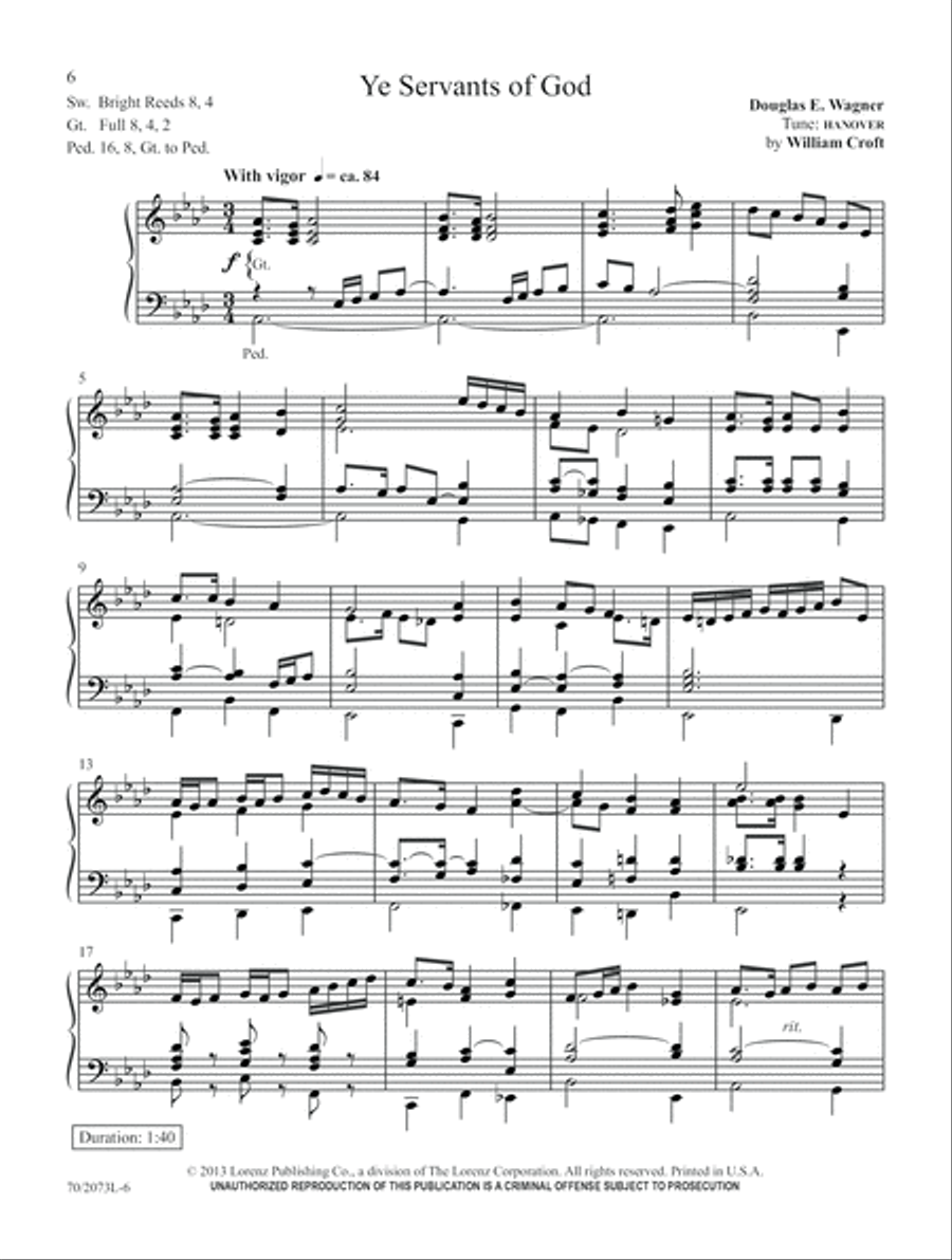 Joys Are Flowing (Digital Delivery) Organ scores gallery preview page 6