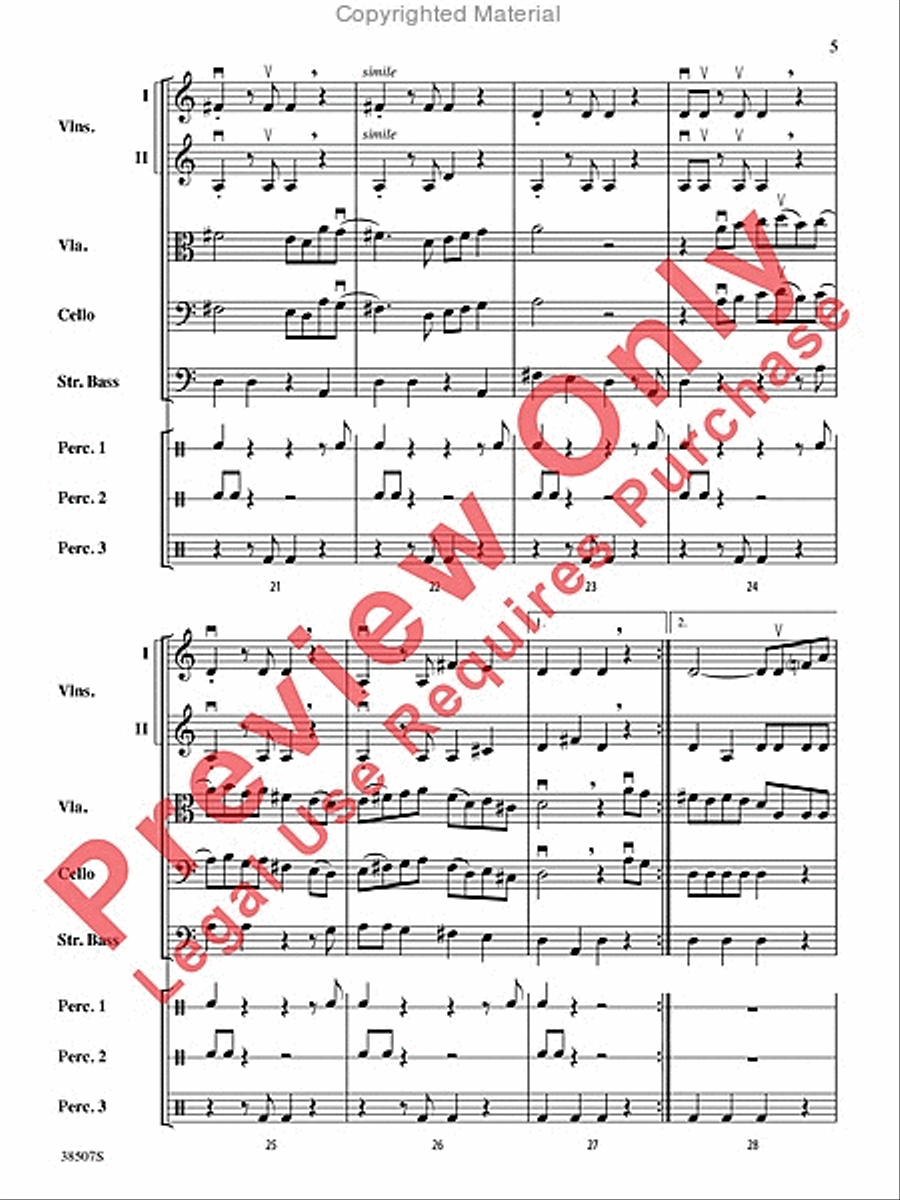 Terkisher Klezmer Fest String Orchestra scores gallery preview page 6