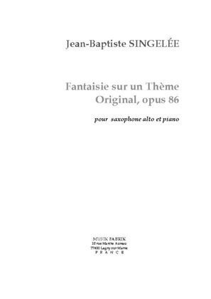 Book cover for Fantaisie brillante sur un theme original, Opus 86