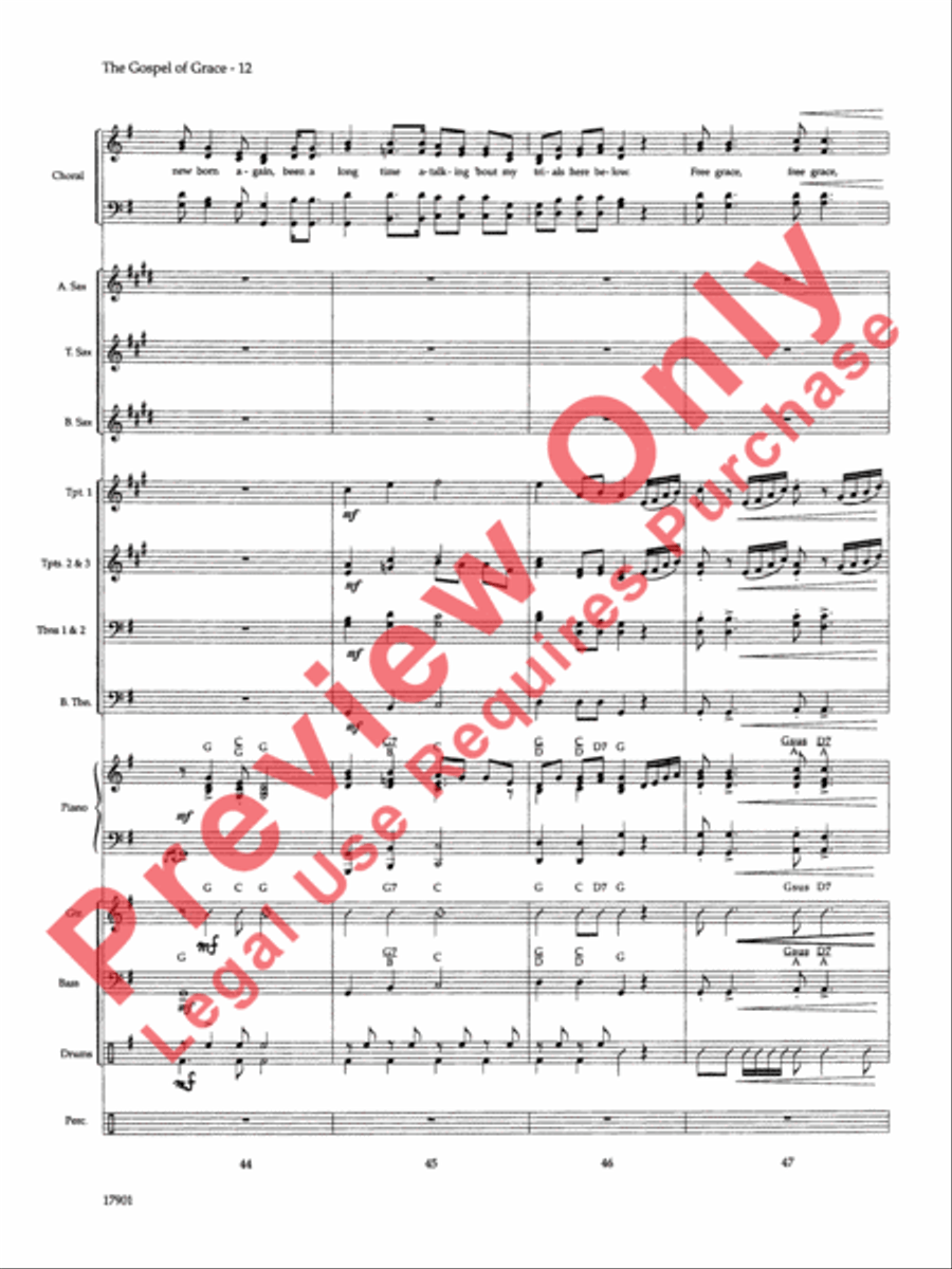 The Gospel of Grace The Gospel of Grace Choir scores gallery preview page 13