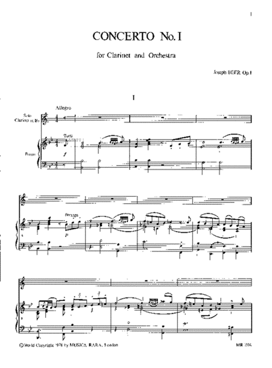 Concerto No. 1 in Bb major Op. 1