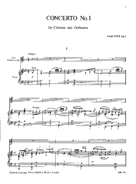 Concerto No. 1 in Bb major Op. 1