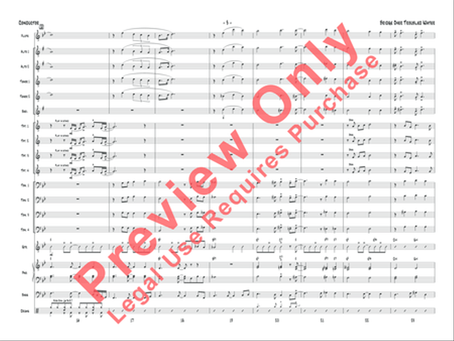 Bridge over Troubled Water Jazz Ensemble scores gallery preview page 16