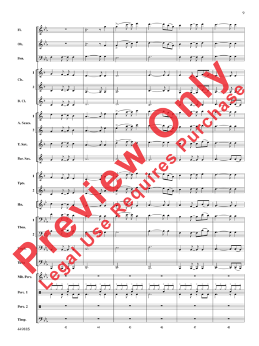 Escape from Dead Raider's Hollow Concert Band scores gallery preview page 10