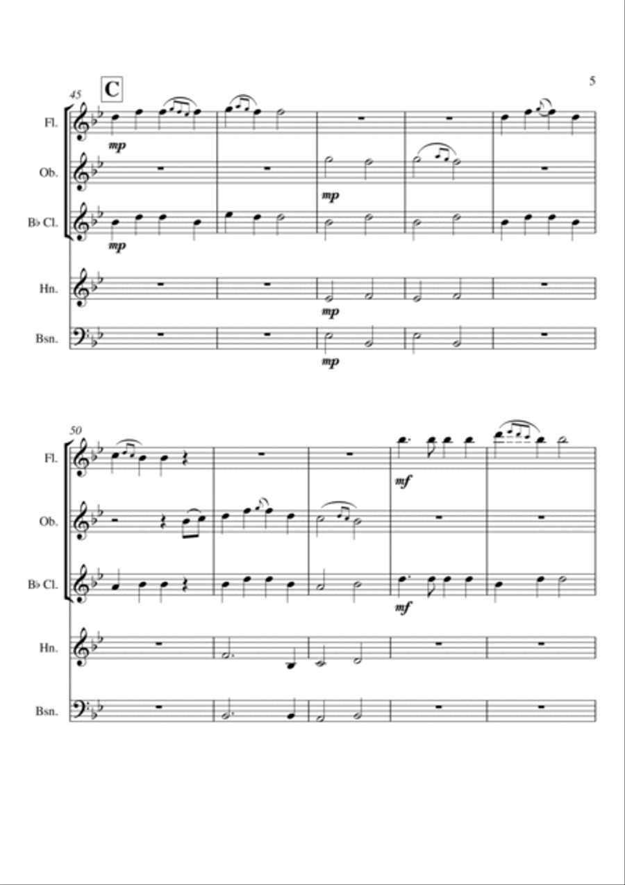 Bound for South Australia Woodwind Quintet scores gallery preview page 6