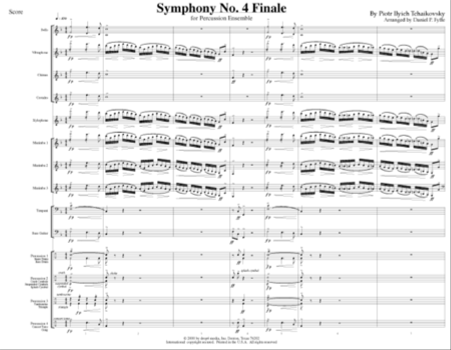 Finale from Symphony No.4 image number null