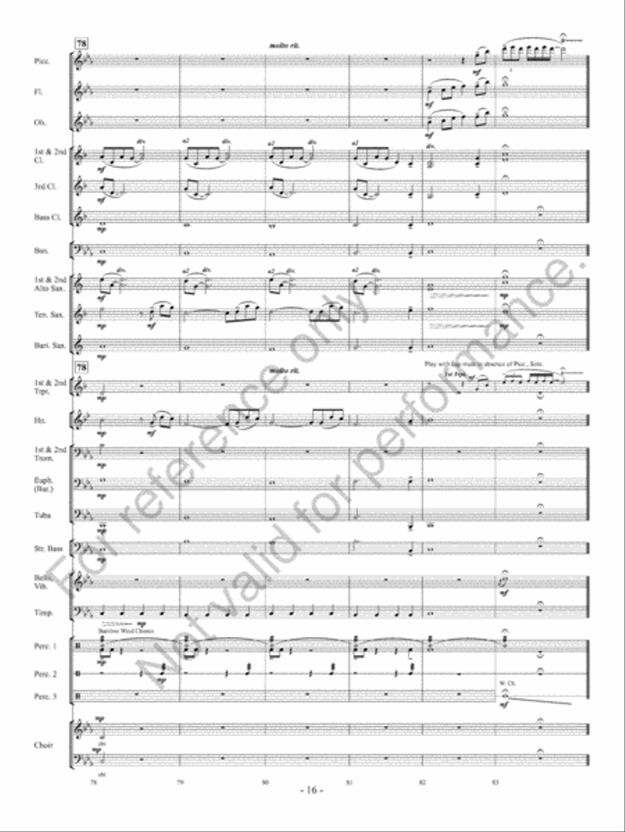 Takeda Lullaby Takeda Lullaby Concert Band scores gallery preview page 18