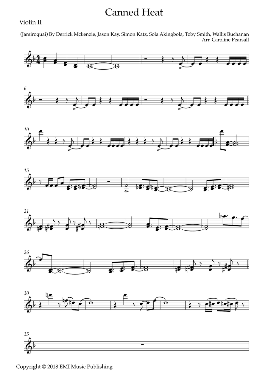Canned Heat String Quartet scores gallery preview page 3