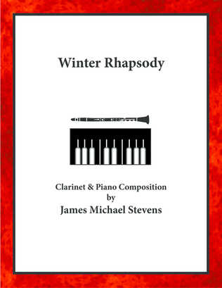 Book cover for Winter Rhapsody - Clarinet & Piano