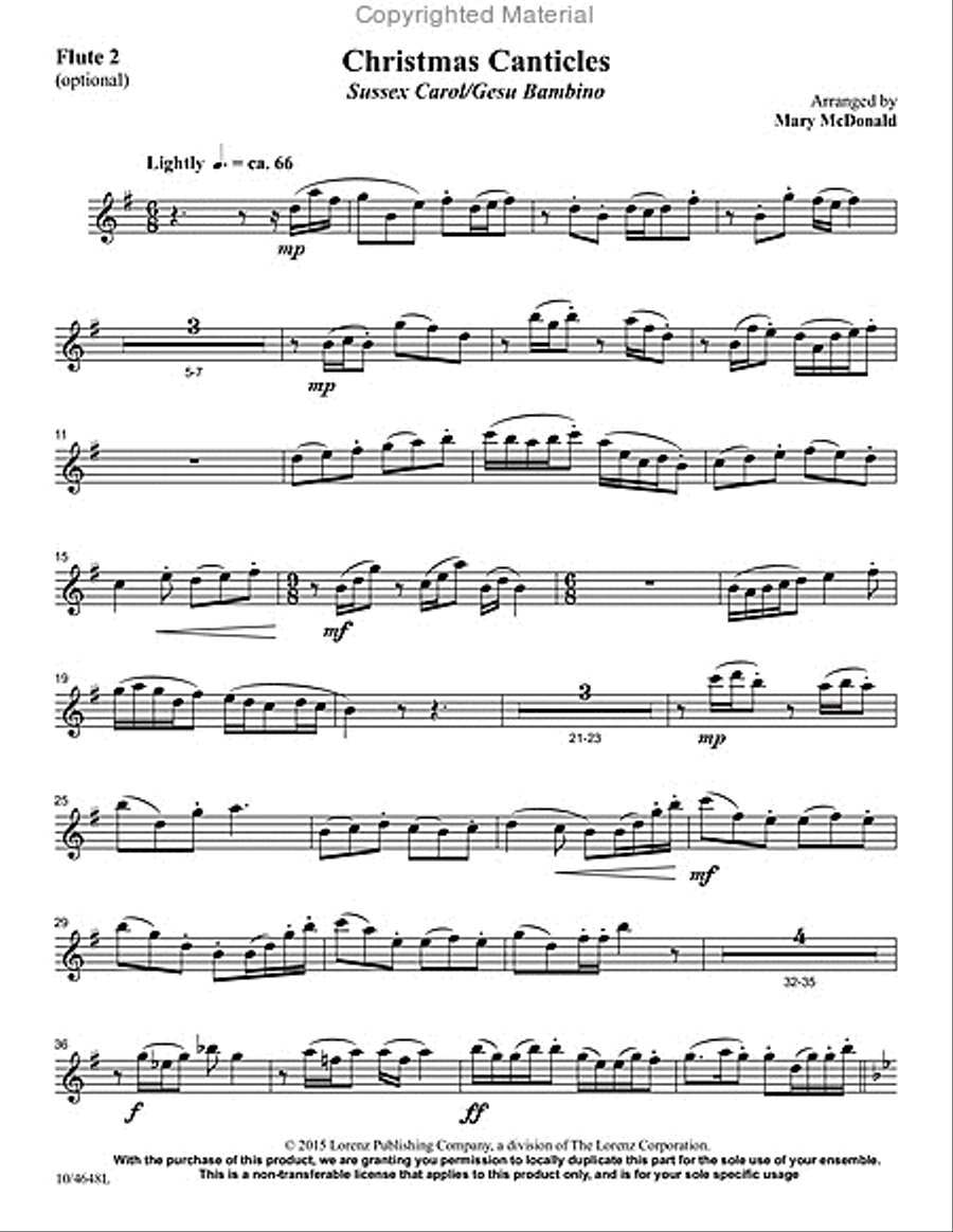 Christmas Canticles SSA scores gallery preview page 4