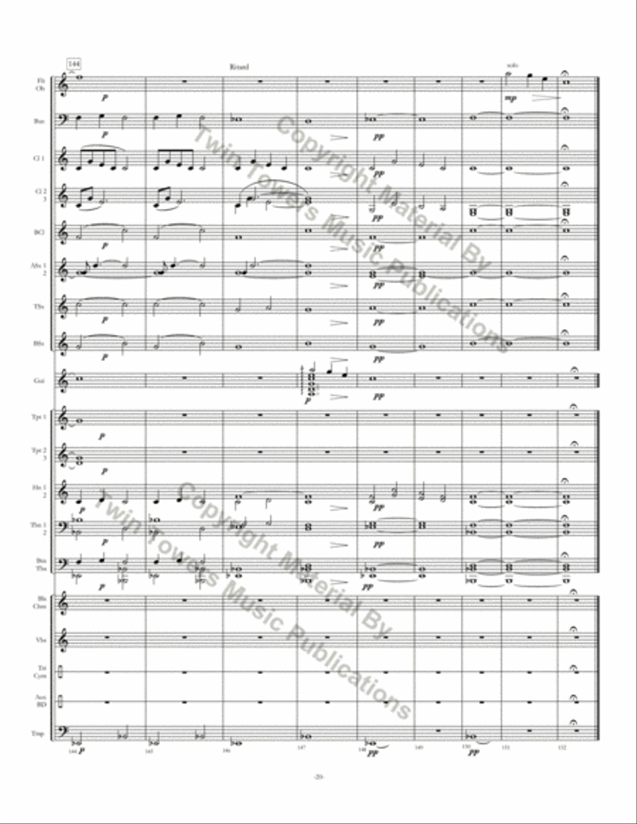 Almost Home Concert Band scores gallery preview page 21