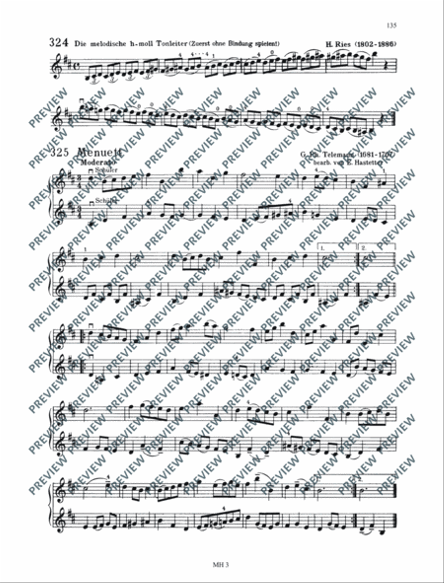 Das Geigenspiel Das Geigenspiel Violin scores gallery preview page 20