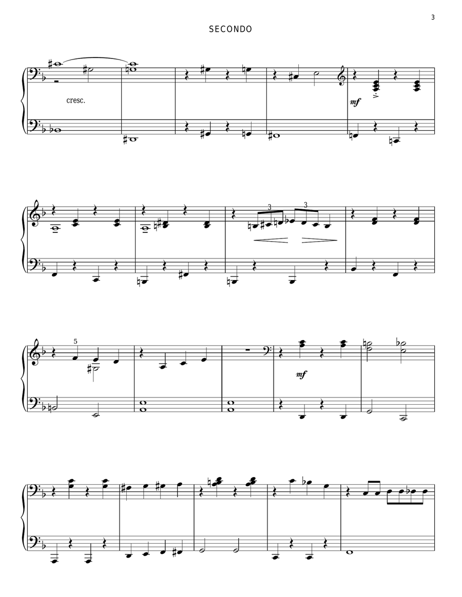 One One Piano Duet scores gallery preview page 3