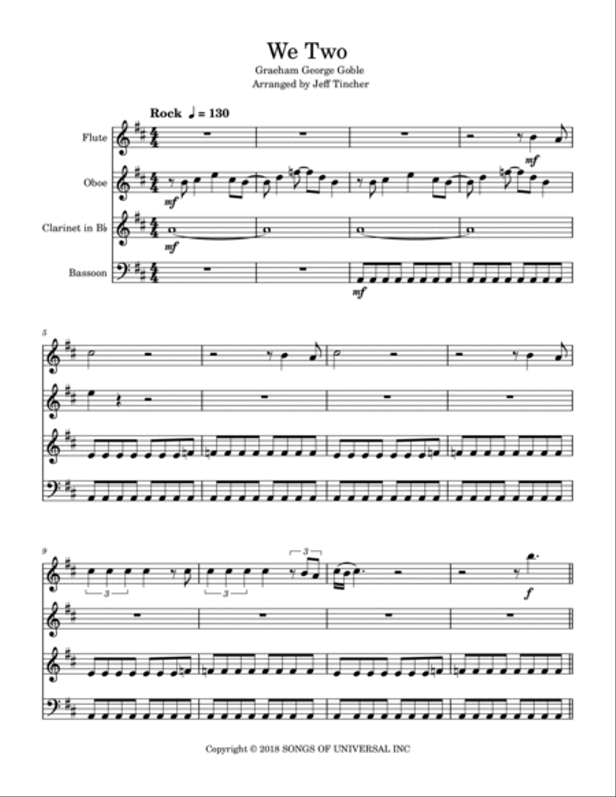 We Two Woodwind Quartet scores gallery preview page 2