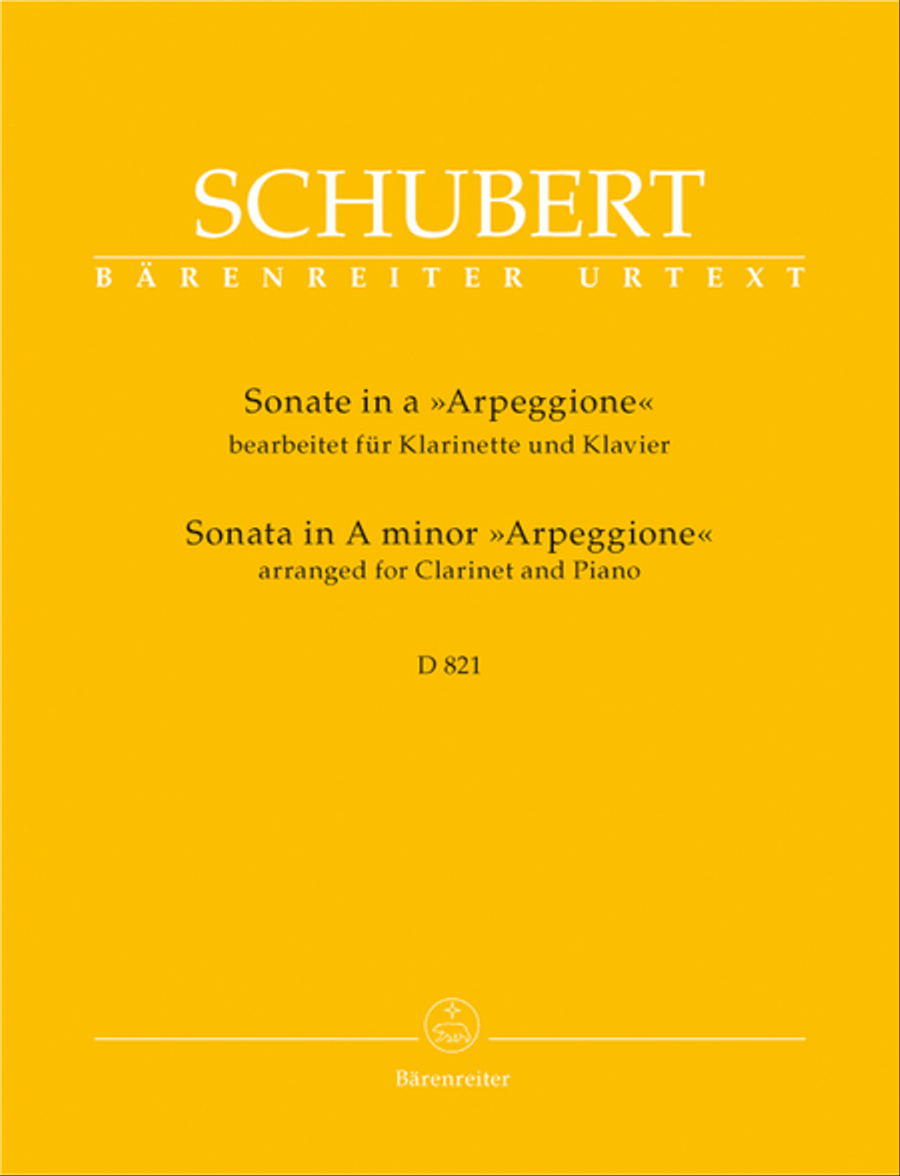 Sonata a minor D 821 'Arpeggione' Clarinet Solo scores gallery preview page 1