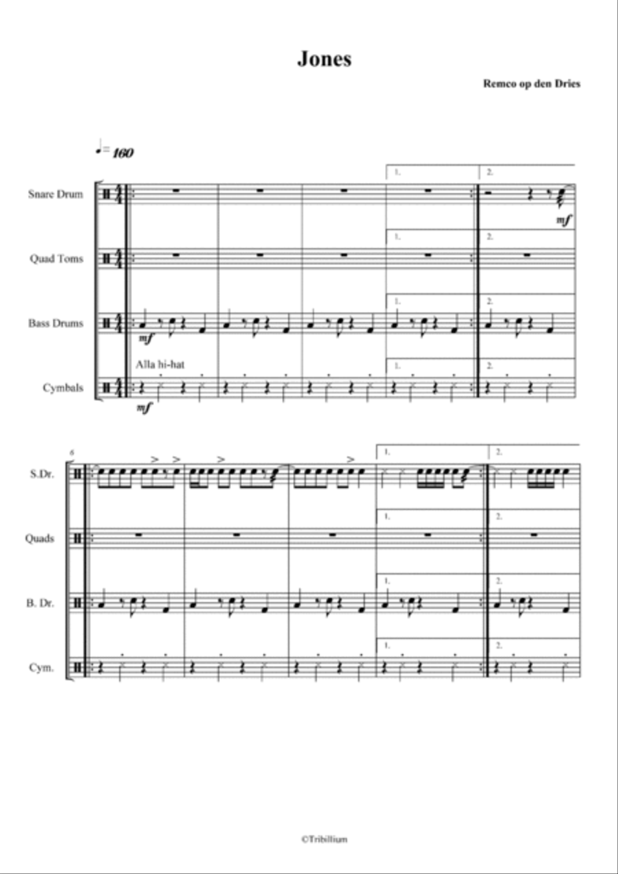 Jones Drum Set scores gallery preview page 2