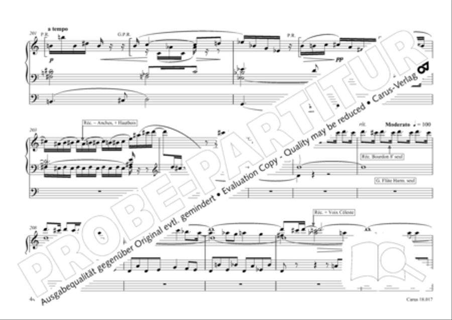 Tournemire: Funf Improvisationen fur Orgel solo Organ Solo scores gallery preview page 44