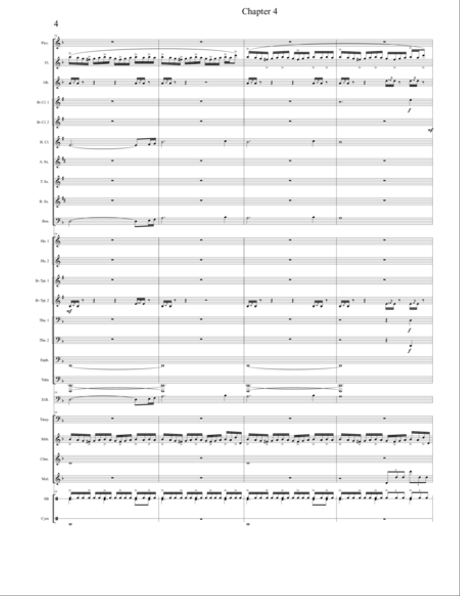 Chapter 4 - Score Only Concert Band scores gallery preview page 4